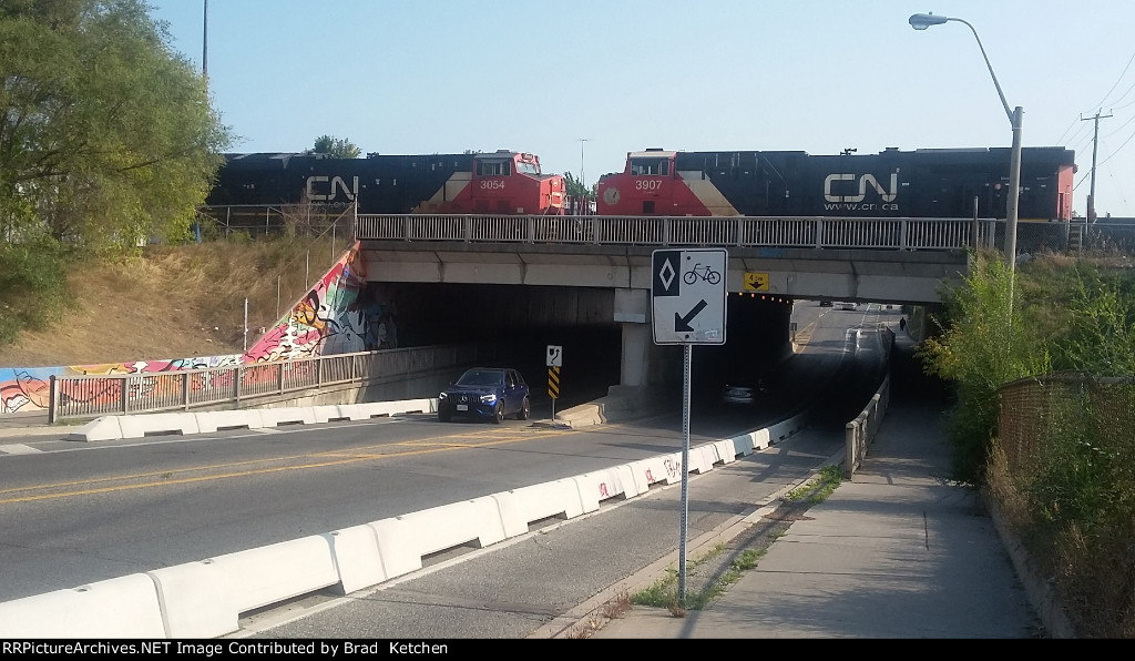 CN units at CP Lambton